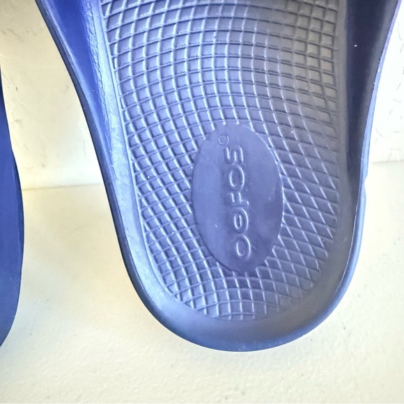 OOFOS OOahh Navy Blue Sport Flex Slide M12 main image 4